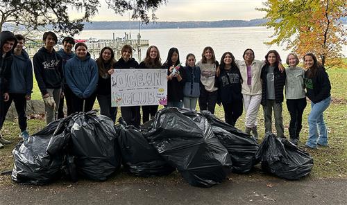 Members of Irvington High School’s Marine Club
