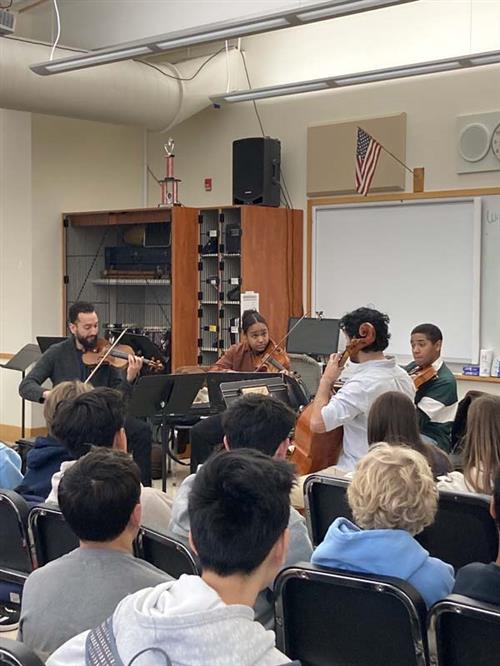Students during performance.