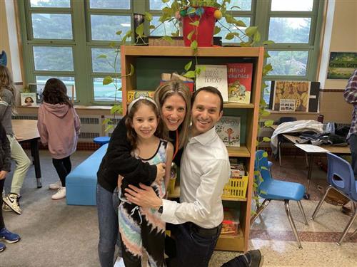 Students with their family